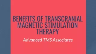 Transcranial magnetic stimulation and its benefits | Advanced TMS Associates