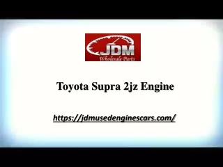 Toyota Supra 2jz Engine | jdmusedenginescars.com
