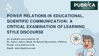 power relations in educational scientific