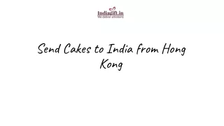 send cakes to india from hong kong
