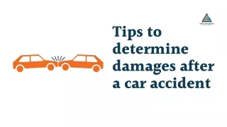 Tips to determine damages after a car accident