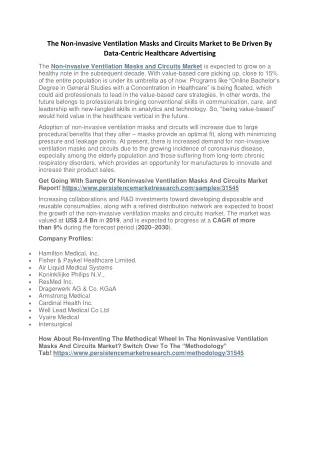 the non invasive ventilation masks and circuits