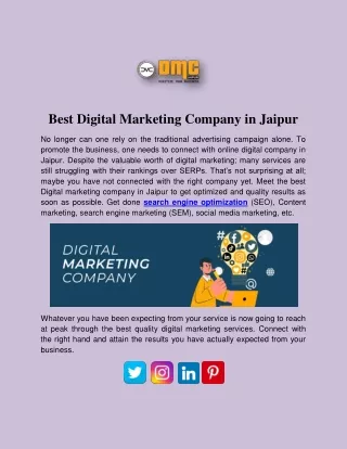 Best Digital Marketing Company in Jaipur