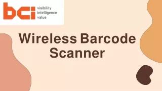 wireless barcode scanner