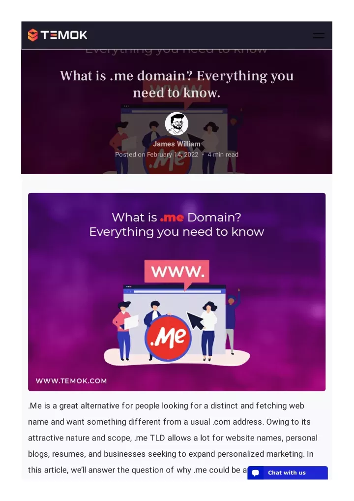 what is me domain everything you need to know