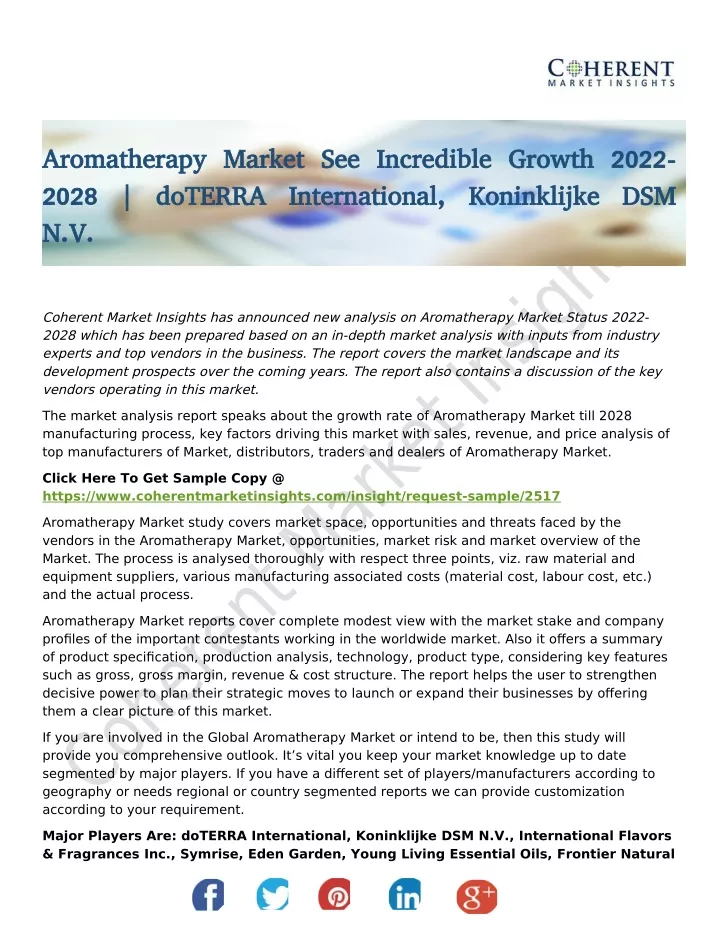 aromatherapy market see incredible growth 2022