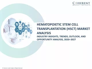 Hematopoietic Stem Cell Transplantation (HSCT) Market To Surpass Us$ 4,391.0 Mil