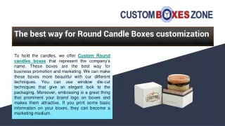 Round Candle boxes