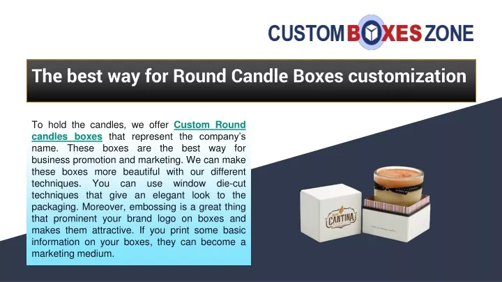 the best way for round candle boxes customization