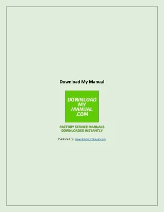 download my manual