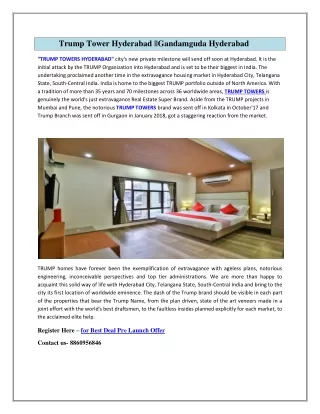 trump tower hyderabad gandamguda hyderabad