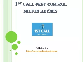 1st Call Pest Control milton Keynes