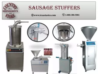 Purchase a Sausage Stuffer for Commercial or Home Use At Texas Tastes