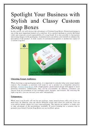 spotlight your business with stylish and classy