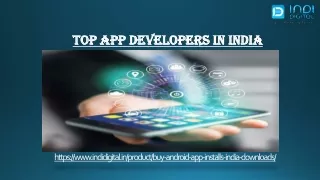 Here you can get Top App Developers in India