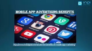 Which is the benefits of mobile app advertising