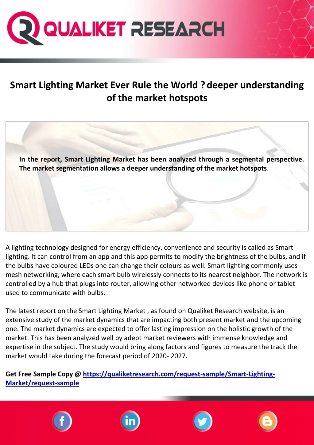PPT - Smart Lighting Market PowerPoint Presentation, free download - ID ...