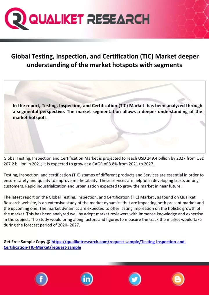 global testing inspection and certification