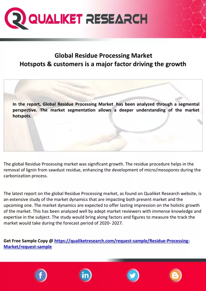 global residue processing market hotspots