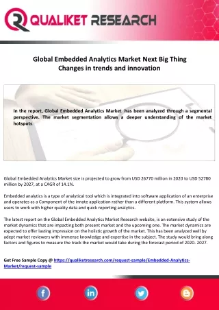 global embedded analytics market next big thing