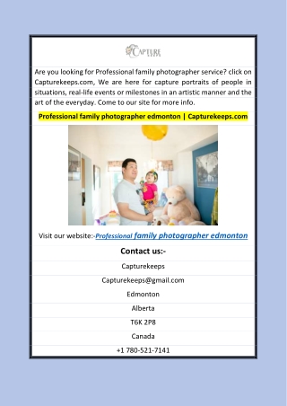Professional family photographer edmonton  Capturekeeps.com