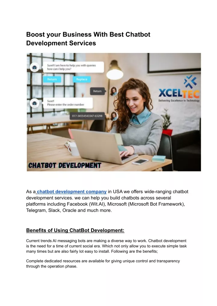 boost your business with best chatbot development