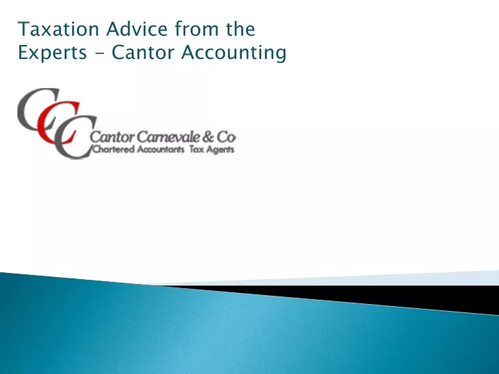 taxation advice from the experts cantor accounting