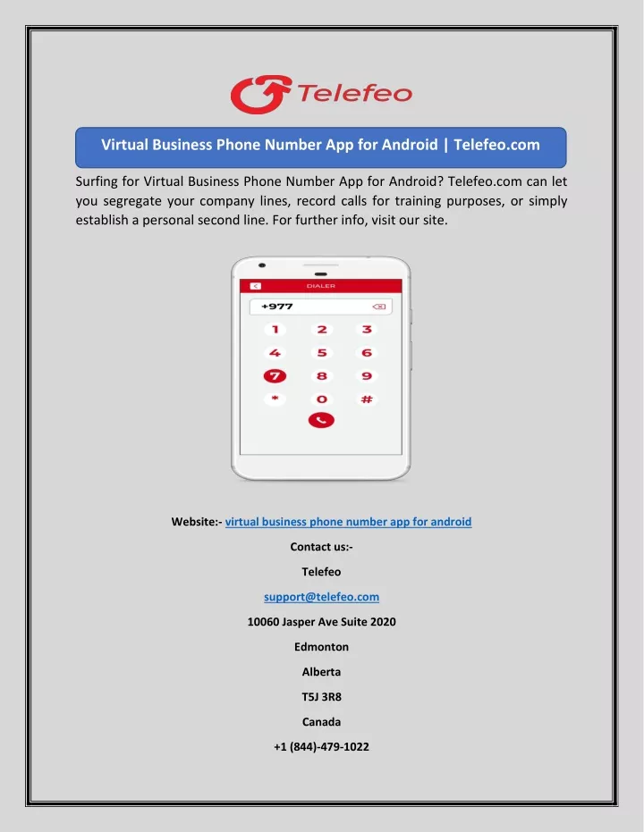 virtual business phone number app for android