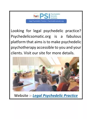 Legal Psychedelic Practice  Psychedelicsomatic.org