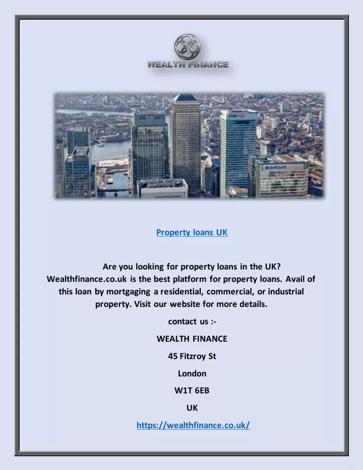 property loans uk
