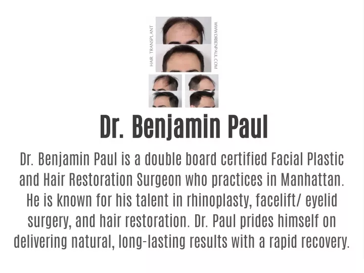 dr benjamin paul dr benjamin paul is a double