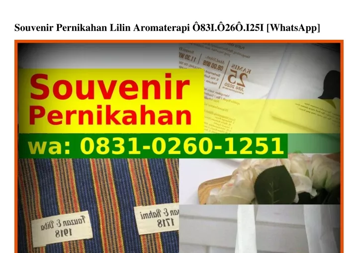 souvenir pernikahan lilin aromaterapi 83i 26 i25i