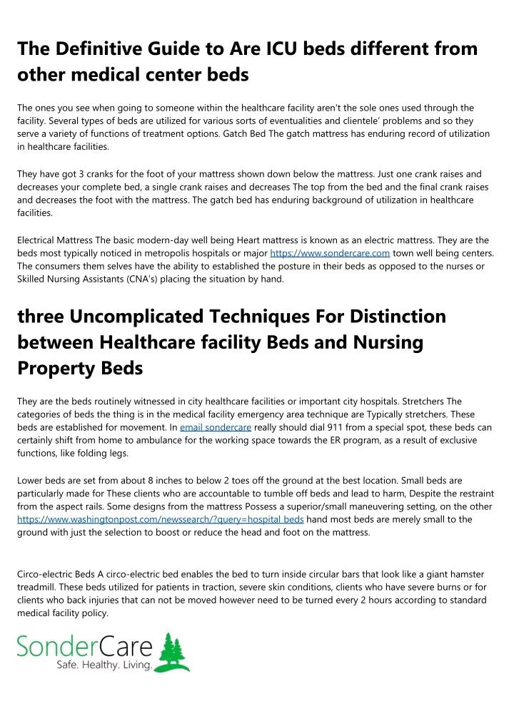 the definitive guide to are icu beds different