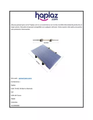 Parasol para carro  haplaz.com