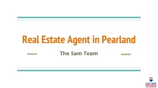 Real Estate Agent in Pearland