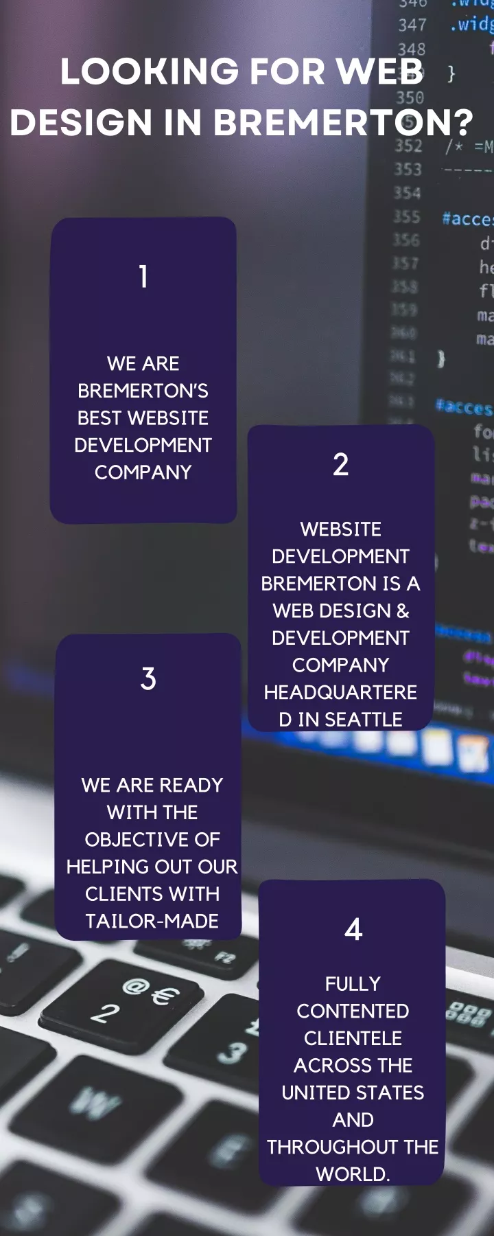 looking for web design in bremerton