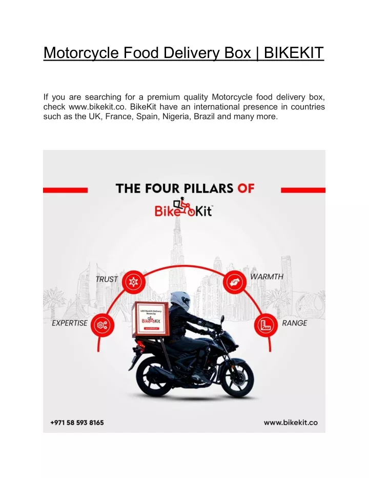 motorcycle food delivery box bikekit