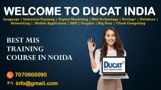 best mis training course in noida