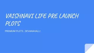 vaishnavi life pre launch plots