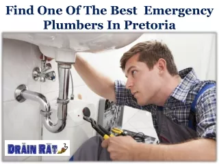 Find One Of The Best  Emergency Plumbers In Pretoria