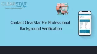 Get Top Oracle Pre Employment Screening At ClearStar