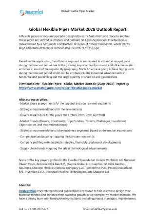 global flexible pipes market