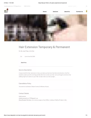 Permanent Hair Extension in Jabalpur