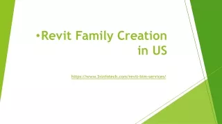 revit family creation in us