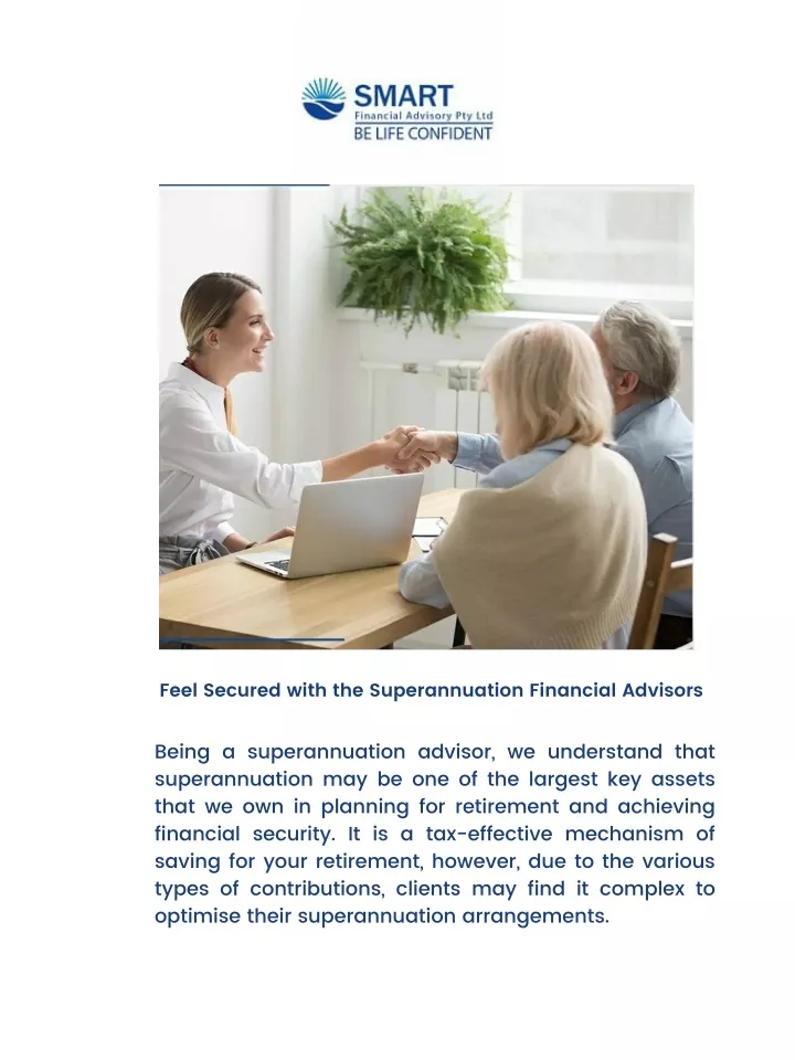 feel secured with the superannuation financial