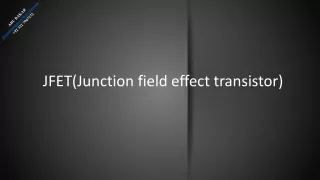 jfet junction field effect transistor