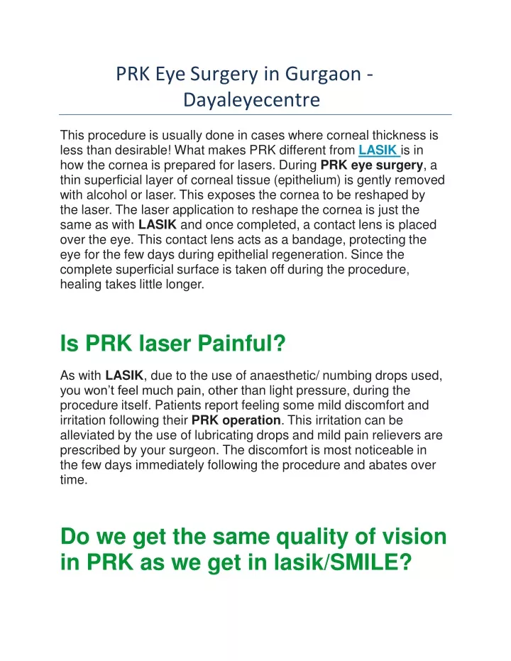 prk eye surgery in gurgaon dayaleyecentre