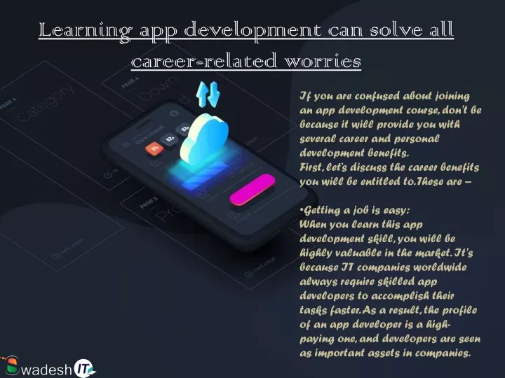 learning app development can solve all career