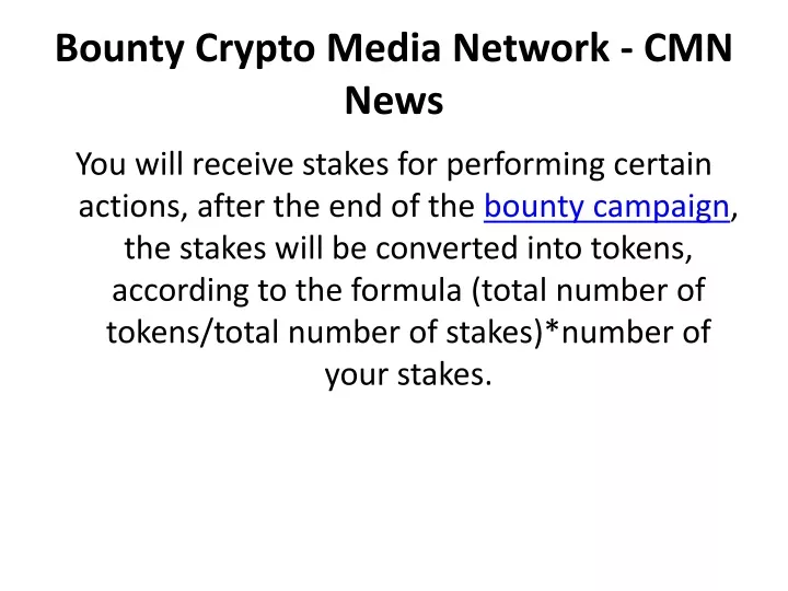 bounty crypto media network cmn news