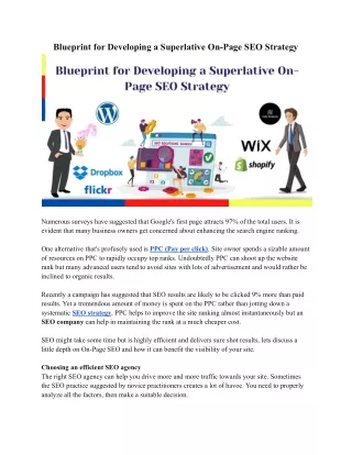 blueprint for developing a superlative on page